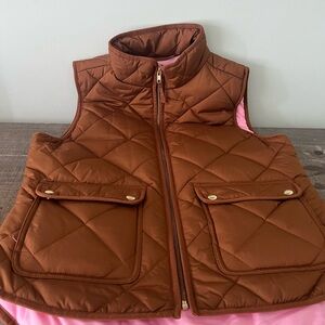 Worn once JCREW burnt orange vest